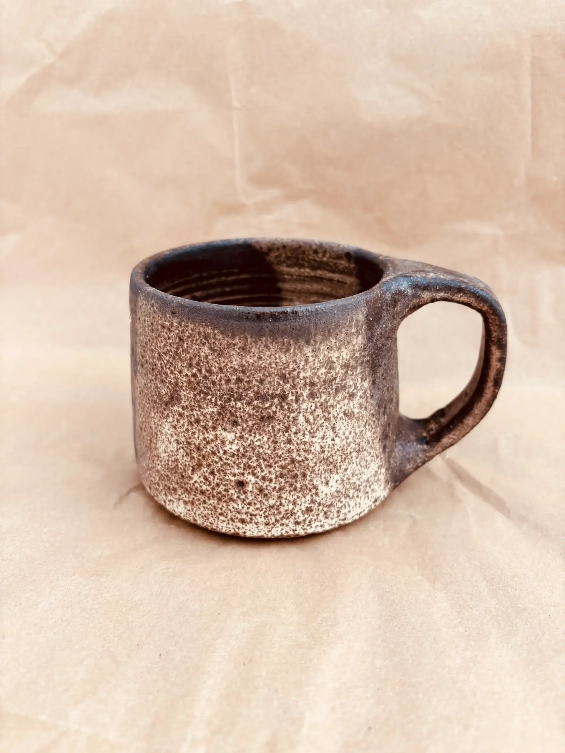 Taza con asa - Gres negro