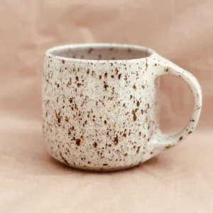 Taza con asa - Gres moteado