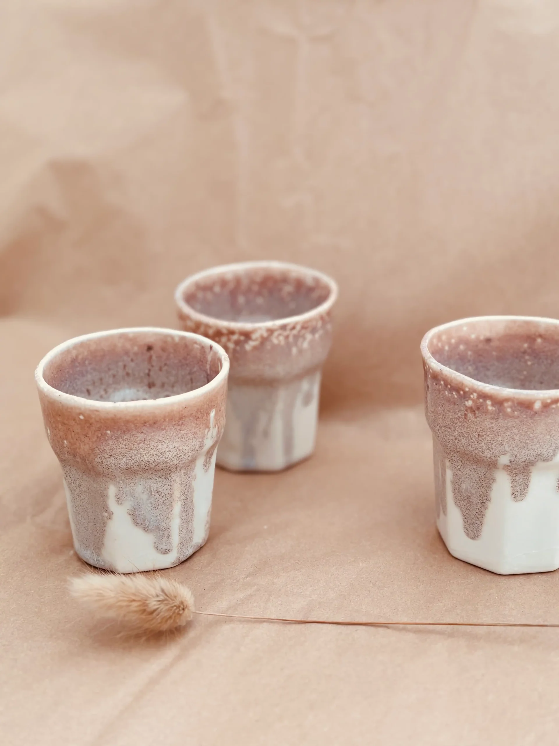 Vaso facetado - Porcelana - Imagen 5